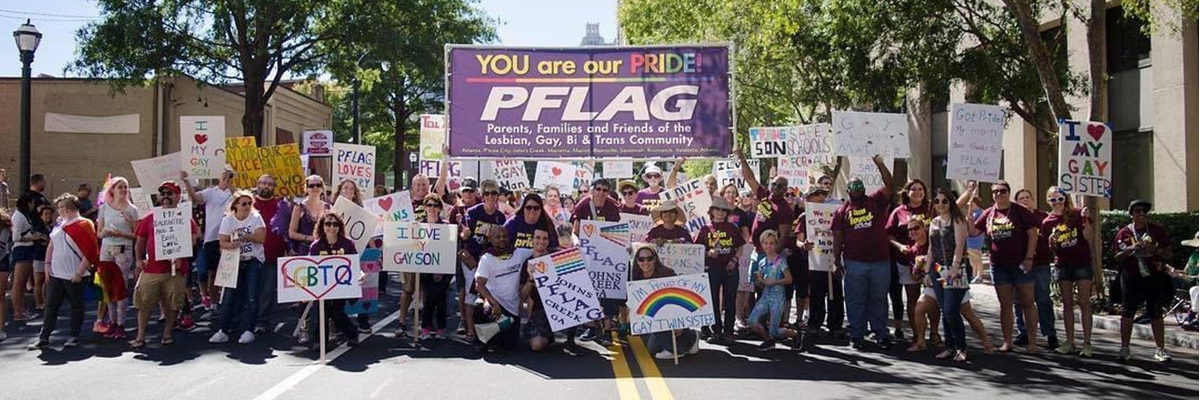 Join PFLAG Johns Creek! Wear purple on Spirit Day, October 20! Stand up against bullying! #SpiritDay #LGBTQ #PFLAG #PFLAGJohnsCreek #glaadatlanta #glaadspiritday #Atlanta #johnscreek